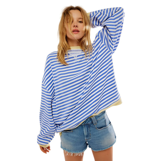 Sofia™ | Stribet Oversized Trøje